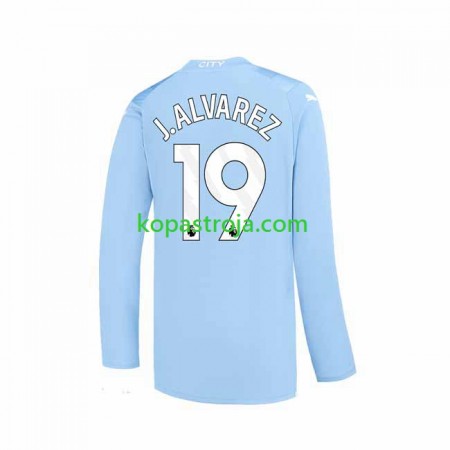Billiga Fotbollströjor Manchester City J. ALVAREZ 19 Hemma tröja 2023/24 Långärmad